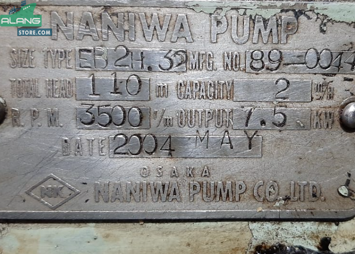 Naniwa EB 2H.32  Centrifugal Pumps