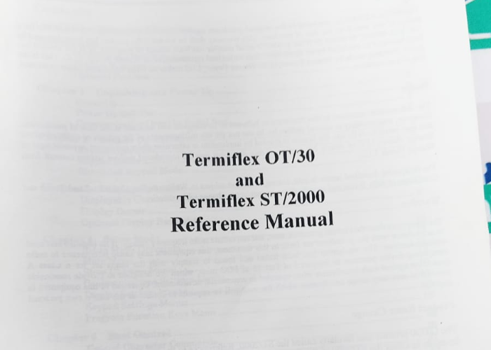 WPI Termiflex Manual For ST/2000 OT/30 Handheld Terminal - Alangstore