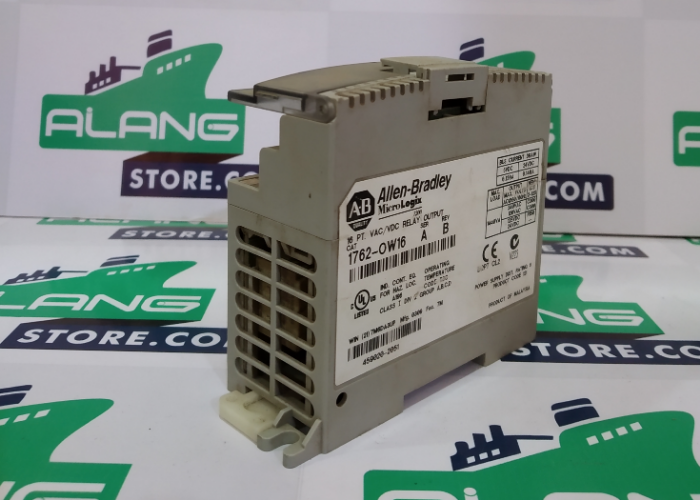 ALLEN-BRADLEY  1762-OW16 SER-A REV-B V/AC V/DC OUTPUT RELAY