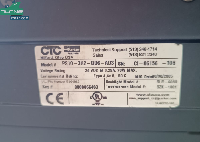 CTC PARKER AUTOMATION PS10-3H2-DD1-AD3  POWER STATION