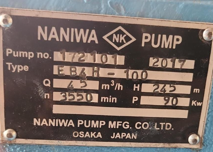 Naniwa EB6H-100  Centrifugal Pumps