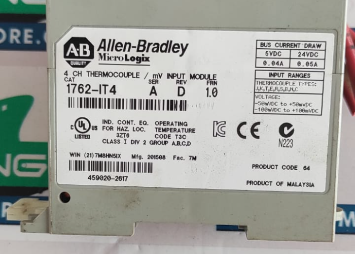 ALLEN-BRADLEY  1762-IT4  PLC