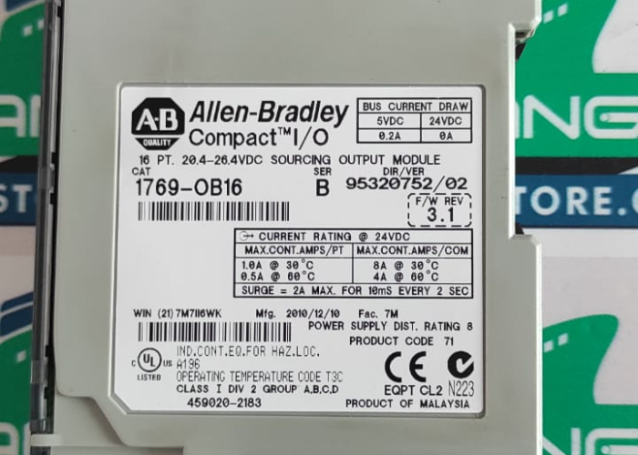 ALLEN-BRADLEY  1769-OB16  MODULE 
