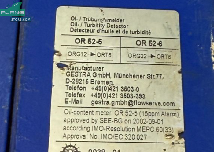GESTRA ORT 6  Flowserve Oil/turbidity Detector