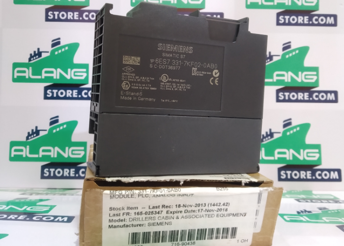 SIEMENS  6ES7 331-7KF02-0AB0 SIMATIC S7 Analog U/I/RTD/TC Input MODULE 