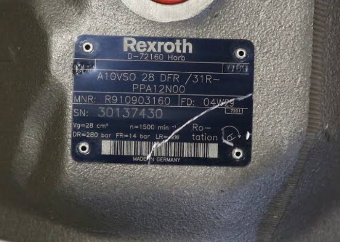 REXROTH A10VSO 28 VARIBLE PUMP Piston Pumps